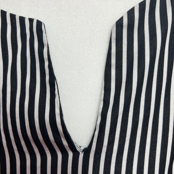 Loft Black and White Striped Dress - Picture 8 of 9